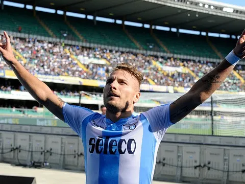 Ciro Immobile 'cười to' khi được liên kết với Chelsea