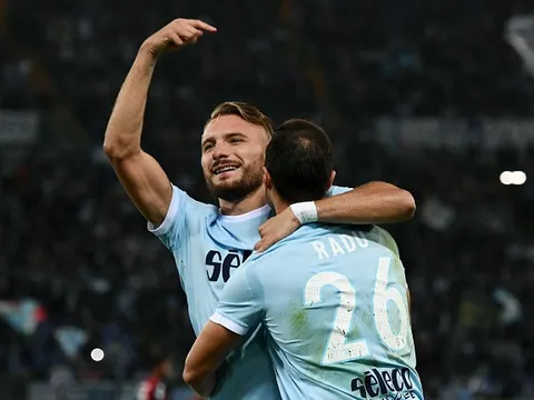 'Cỗ máy' Immobile tiếp tục nhả đạn, Lazio vùi dập Cagliari