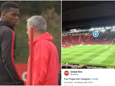 Đây! Những gì Mourinho đã nói khiến Pogba 'trừng mắt'