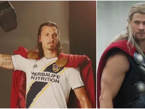 LA Galaxy tôn vinh Ibrahimovic bằng tạo hình 'thần Thor'