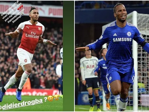Drogba nói gì khi Aubameyang "nhái" phong cách ăn mừng của mình?