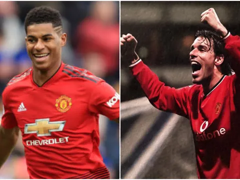 Rashford cân bằng thành tích của Nistelrooy và Van Persie