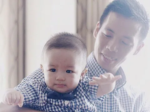 Con trai Văn Quyết khóc nức nở, đòi theo bố lên tập trung đội tuyển