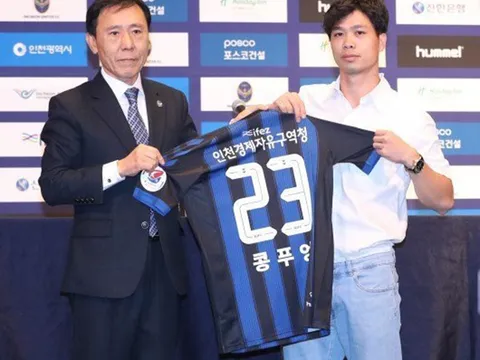 CHÍNH THỨC: Công Phượng ra mắt CLB Incheon United