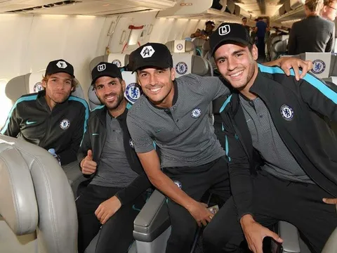 Dàn sao Chelsea tỏ vẻ phấn khích trong ngày hành quân đến Madrid