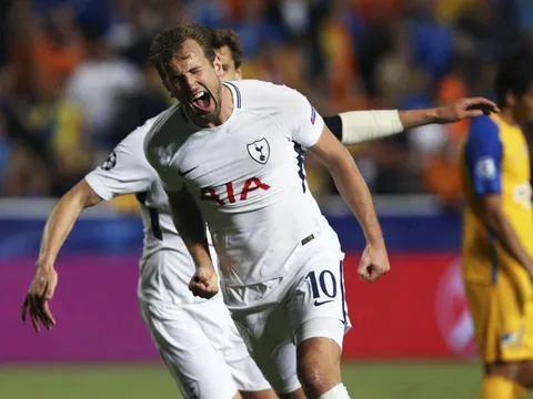 Harry Kane lại nổ hat-trick, Tottenham vùi dập APOEL trên đất khách