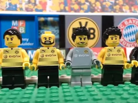 Đại thắng của Bayern trước Dortmund theo phong cách Lego