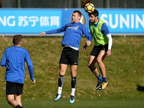 Dàn sao Inter chăm chỉ luyện "không chiến" trước cuộc đấu với Atalanta