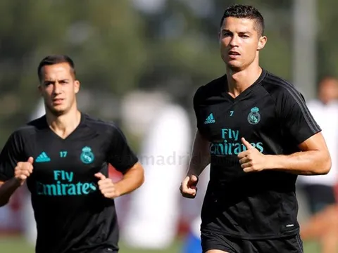 Dàn sao Real tập nhẹ chờ chuyến làm khách trước Dortmund