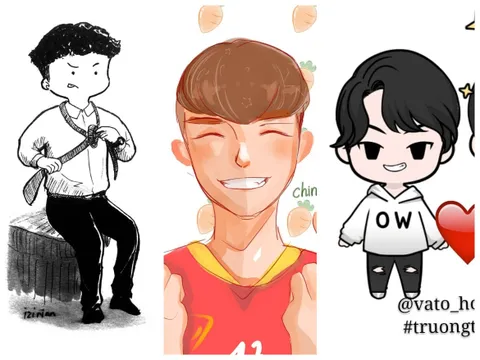 Đáng yêu hết cỡ với loạt tranh chibi về tuyển Việt Nam
