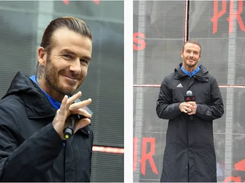 David Beckham lộ 'tuổi già' khi dự sự kiện tại Thượng Hải