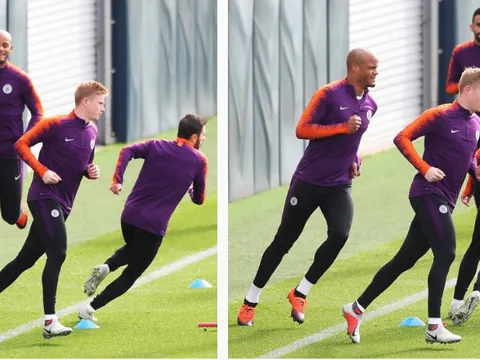 De Bruyne trở lại, Aguero vẫn bình thường trước tin đồn chấn thương