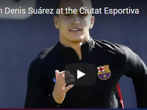Denis Suarez khiến tất cả thán phục trên sân tập