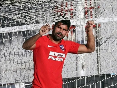 Diego Costa 'phá lưới' trong buổi tập mới nhất ở Atletico