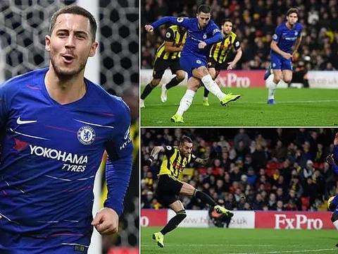 Hazard nổ cú đúp, Chelsea nhọc nhằn "giành quà" trong ngày lễ Boxing day