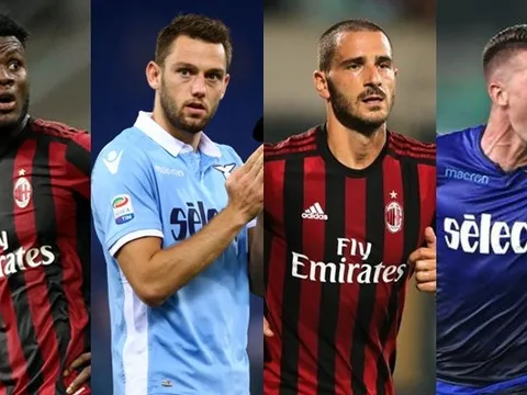Đội hình kết hợp Lazio & AC Milan: Cặp trung vệ 'khủng'