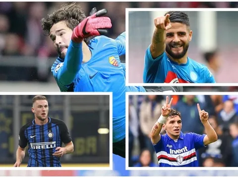 Đội hình tiêu biểu của Serie A: Juventus mất dạng