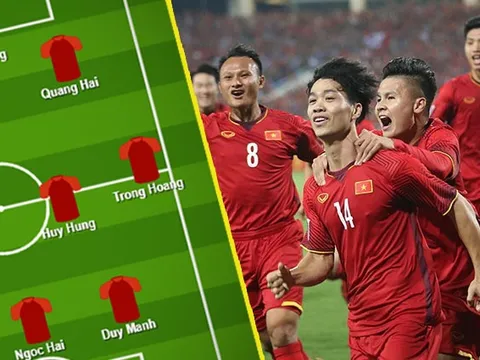 Đội hình Việt Nam đấu Iraq: Văn Lâm bắt chính, chỉ có 1 cái tên HAGL