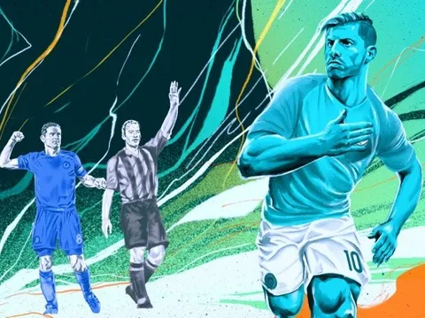 Aguero ghi bàn vượt mặt 2 huyền thoại, nhưng vẫn kém cựu sao M.U