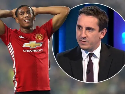 Liên tục tỏa sáng, Martial vẫn bị Gary Neville chê bai