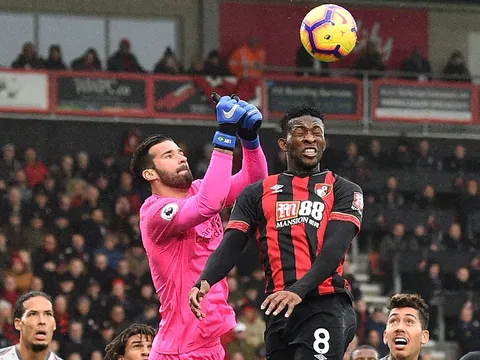 Alisson đi vào lịch sử Liverpool sau đại thắng Bournemouth