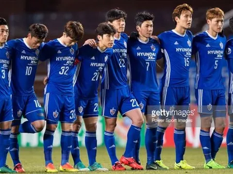 CLB Ulsan Huyndai FC công bố danh sách đấu đội tuyển U23 Việt Nam