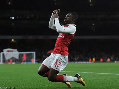 Eddie Nketiah và trò đùa dai về 'Henry mới'