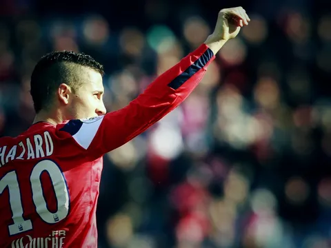Eden Hazard khi còn chơi cho Lille