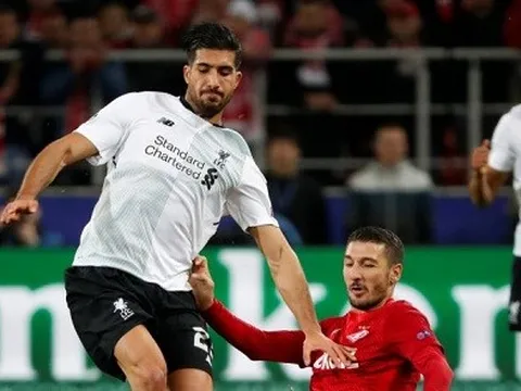 Emre Can nhận "gạch đá" tơi bời sau trận đấu với Spartak Moscow