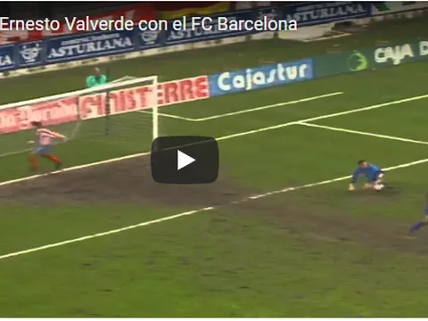 Ernesto Valverde khi còn là cầu thủ