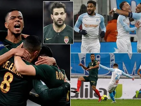 Fabregas chào sân, AS Monaco lập tức có điểm trước Marseille