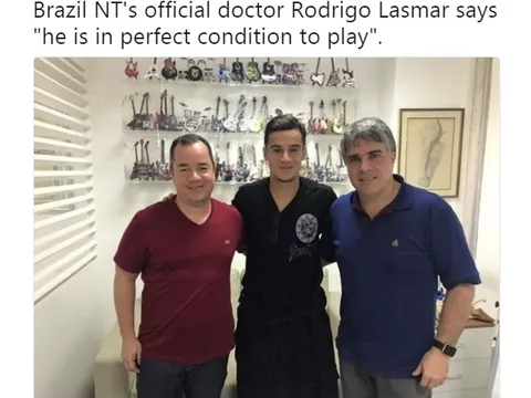 Fan Liverpool nổi điên vì thấy Coutinho khỏe mạnh