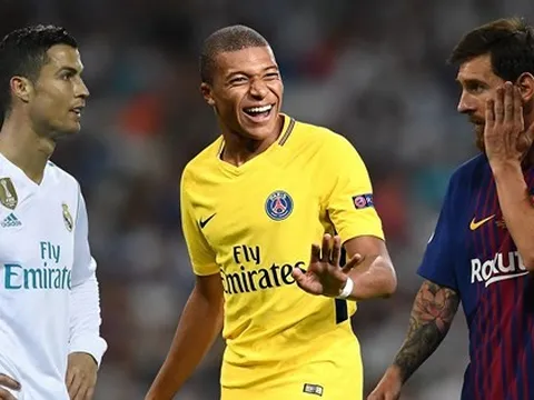Sốc! Kylian Mbappe ghi bàn nhiều hơn Messi và Ronaldo cộng lại