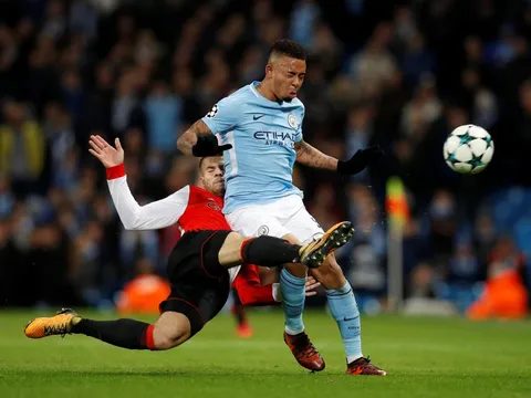 Gabriel Jesus chơi khá tốt trước Feyenoord