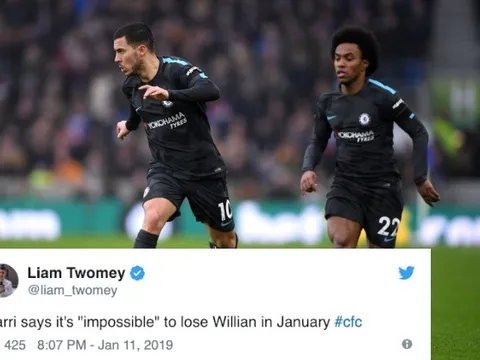 'Không đời nào anh ấy sẽ rời Chelsea vào tháng Giêng'