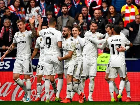 Ghi bàn vào lưới Atletico, Sergio Ramos có pha ăn mừng 'khó đỡ'