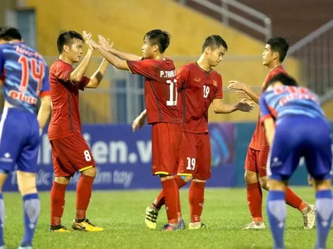 Việt Nam thắng đậm Gimhae CFC, vào chung kết U21 quốc tế 2018