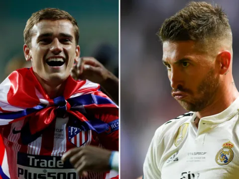 Griezmann khiến Ramos "bẽ bàng" sau chức vô địch siêu cúp châu Âu