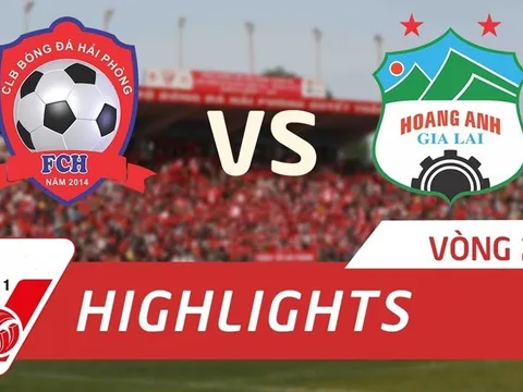 Hải Phòng 1-2 Hoàng Anh Gia Lai (Vòng 25 V-League 2017)