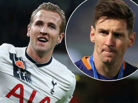 Harry Kane đặt mục tiêu vượt qua số bàn thắng của Messi