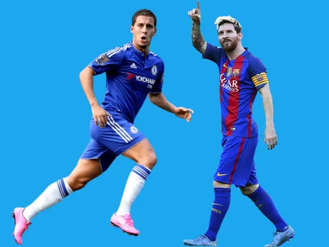 Hazard chỉ còn kém mỗi Messi ở thời điểm hiện tại