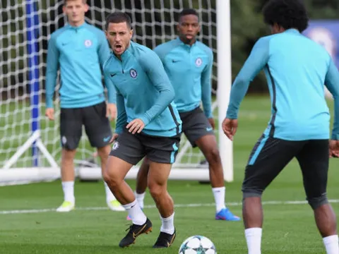 Hazard máu lửa tập luyện, chờ hiệu lệnh của Conte
