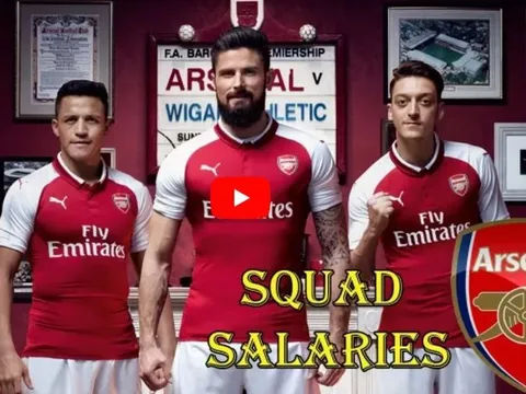 Hé lộ bảng lương của cầu thủ Arsenal mùa 2017/18