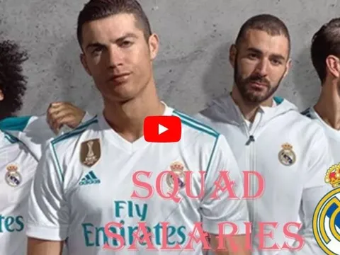 Hé lộ bảng lương của cầu thủ Real Madrid mùa 2017/18