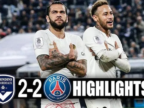 Highlights: Bordeaux 2-2 PSG (Vòng 15 Ligue 1)
