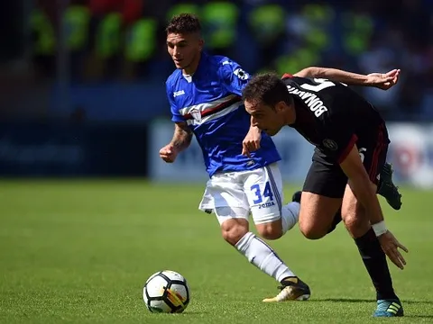 Highlights: Sampdoria 2-0 AC Milan (Vòng 6 Serie A)