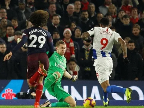 Hòa chật vật Brighton, Arsenal lại bị top đầu đào sâu khoảng cách