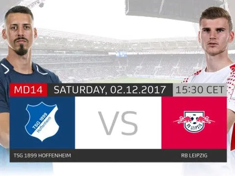 Hoffenheim vs RB Leipzig - Đại chiến của những thế lực mới nổi
