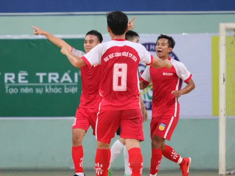 Đại học Công nghiệp đối đầu ĐH Hutech trận chung kết giải futsal sinh viên TP.HCM 2017
