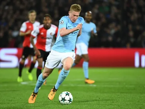Hủy diệt Feyenoord, Pep đưa lại De Bruyne 'lên mây'